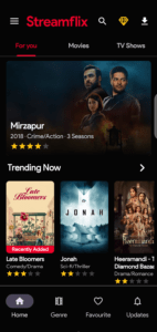 Streamflix amazing movies streaming apps for Android 